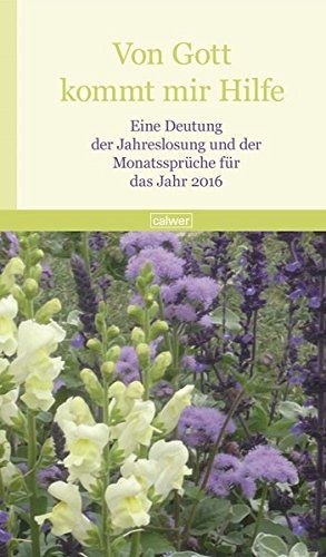Von Gott kommt mir Hilfe: Eine Deutung der Jahreslosung und der Monatssprüche für das Jahr 2016 - Wildermuth, Bernd