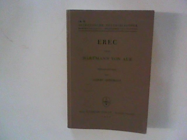 Erec. Hrsg. v. Albert Leitzmann, Altdeutsche Textbibliothek .,