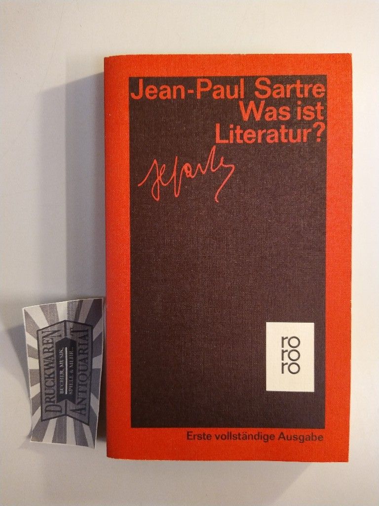 Sartre, Jean-Paul: Gesammelte Werke in Einzelausgaben, Teil: Schriften zur Literatur Band 3. - Sartre, Jean- Paul