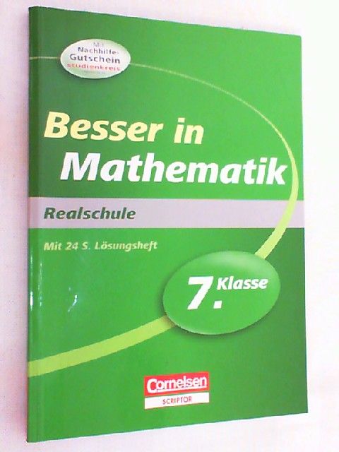 Besser in Mathematik; Teil: Realschule. ( ohne Lösungsheft/Gutschein ) - Kreusch, Jochen und Martin Liepach