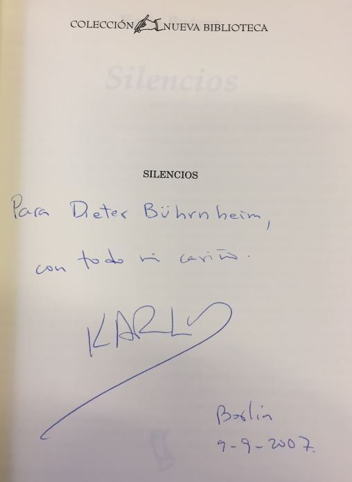 Silencios. Collection Nueva Bibliotheca. - Widmungsexemplar - Karla Suárez - Suárez, Karla.