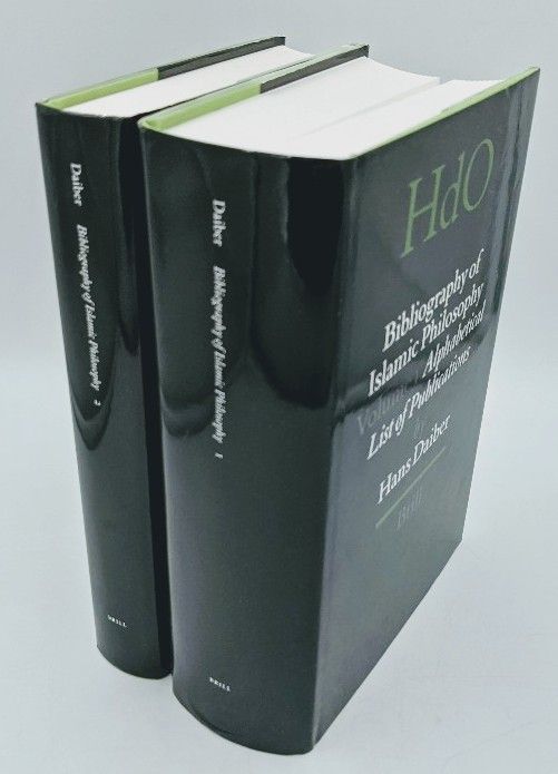 Bibliography of Islamic Philosophy: Alphabetical List of Publications. 2 Vols. (=HANDBOOK OF ORIENTAL STUDIES / HANDBUCH DER ORIENTALISTIK). - Daiber, Hans