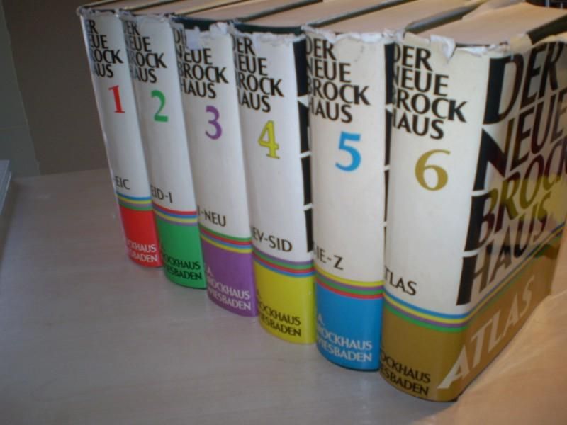 DER NEUE BROCKHAUS. Lexikon und Wörterbuch in fünf Bänden und einem Atlas. 1973-1975. Fünfte, völlig neubearbeitete Aufl.