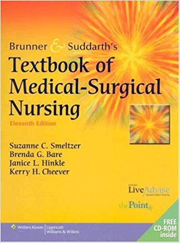 Outlines & Highlights for Textbook of Medical-Surgical Nursing/ Brunner & Suddarth by Smeltzer - Suzanne C. Smeltzer, Brenda G. Bare and Kerry H. Cheever Janice L. Hinkle