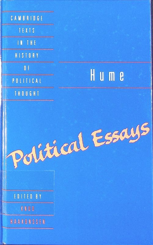 Political essays. - Hume, David