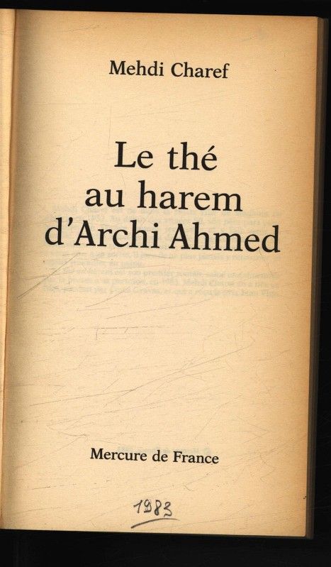 Le the au harem d'Archi Ahmed. - Charef, Mehdi