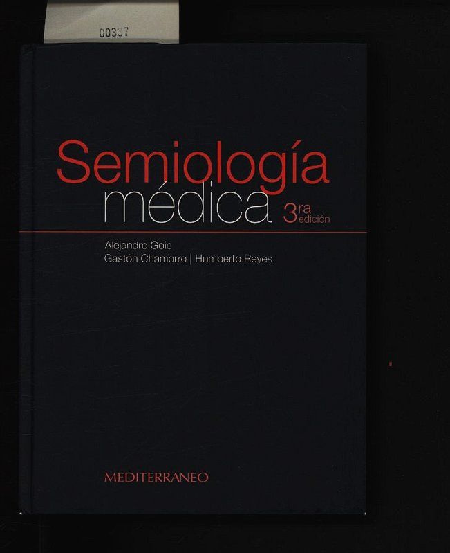 Semiología médica. . - Goic, G.