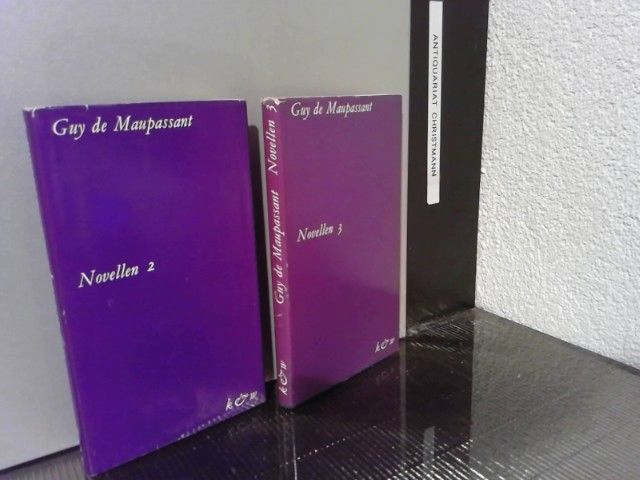 Novellen - 2 Bände:  Folge 2. + 3 Deutsch von Walter Widmer - Maupassant, Guy de