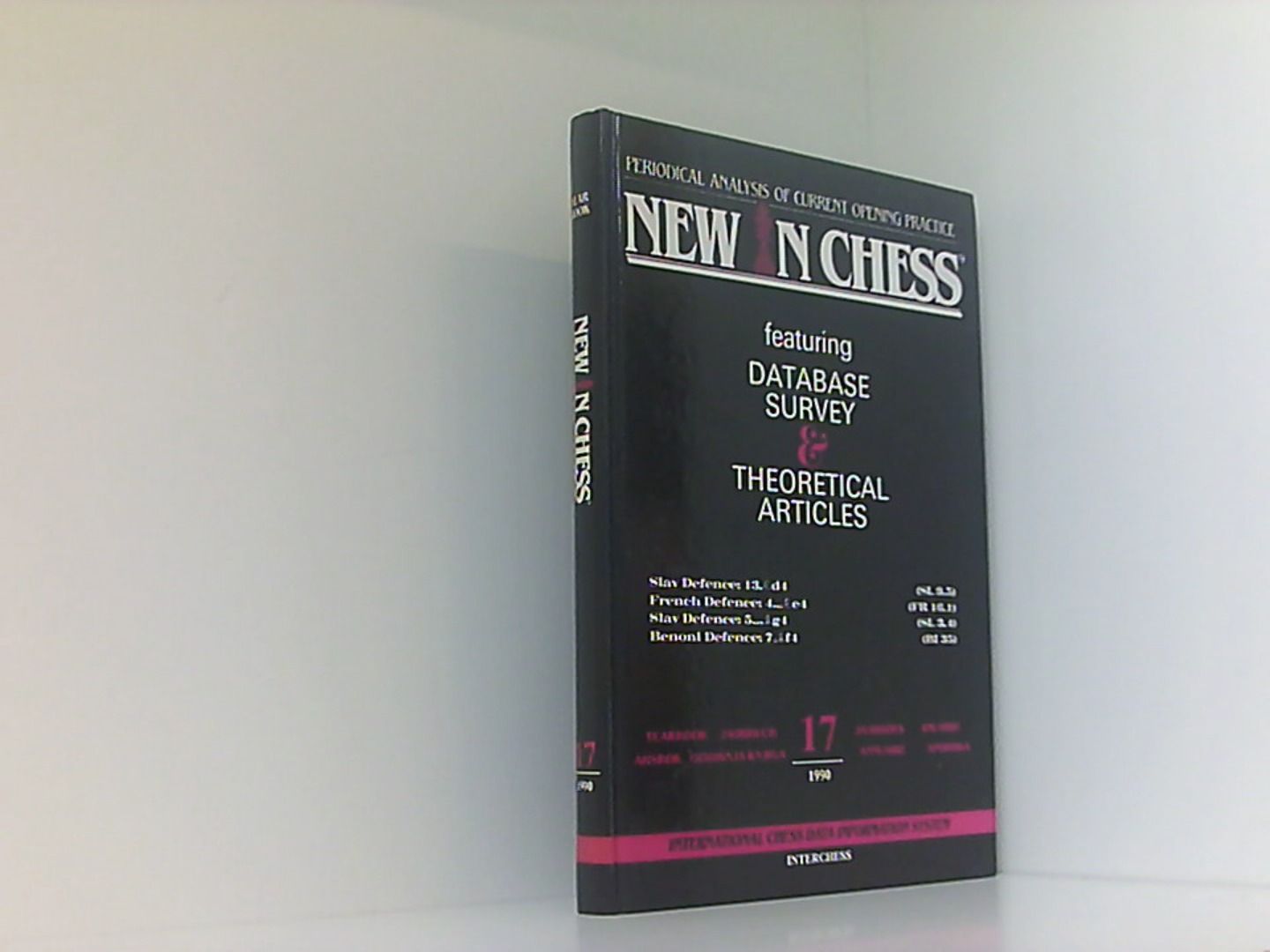 Periodical Analysis of current opening Practice New In Chess Yearbook 17 Database survey and theoretical articles