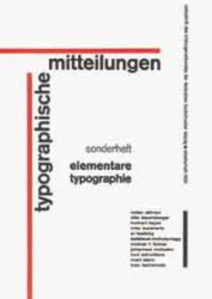 Elementare Typografie - Tschichold, Ivan