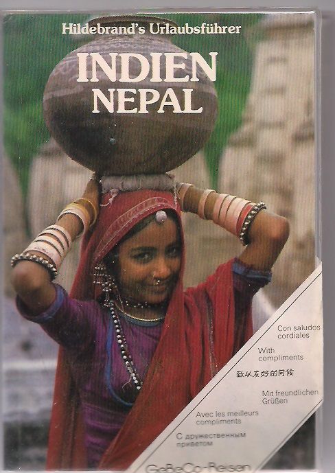 Indien. Nepal. Hildebrand's Urlaubsführer mit Urlaubskarte