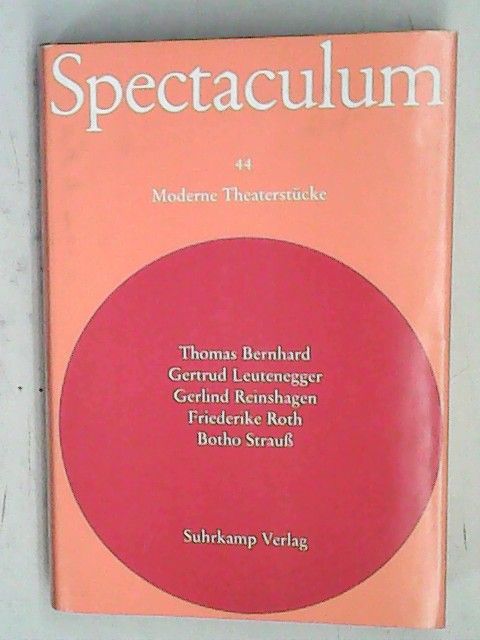 Spectaculum 69 Fünf moderne Theaterstücke 1. Auflage