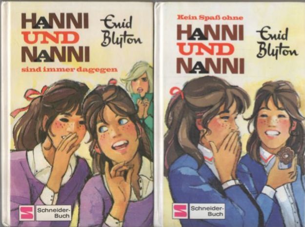 Hanni und Nanni sind immer dagegen. Kein Spaß ohne Hanni und Nanni. Band 1 und 4. - Blyton, Enid