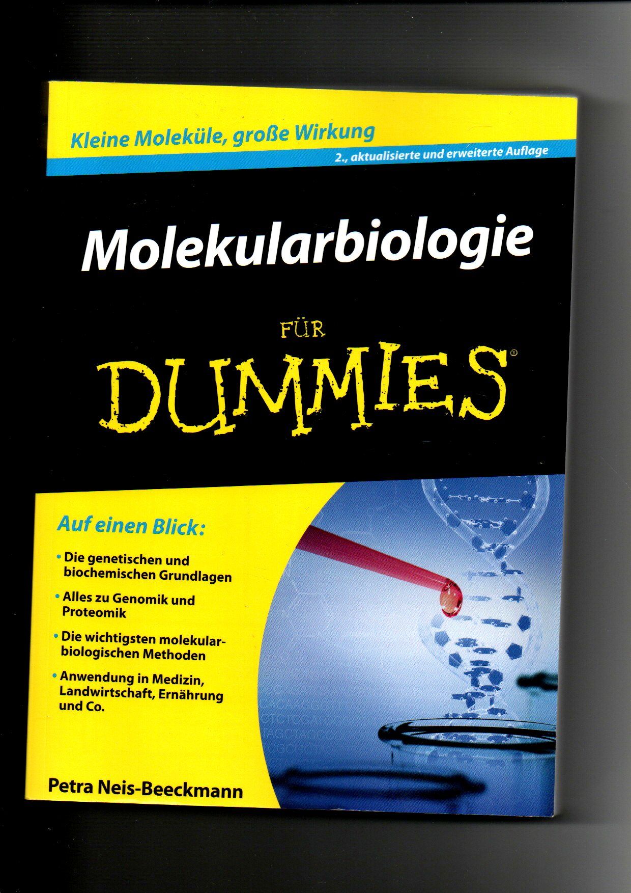 Petra Neis-Beeckmann, Molekularbiologie für Dummies - Neis-Beeckmann, Petra und Susanne Katharina (Herausgeber) Hemschemeier