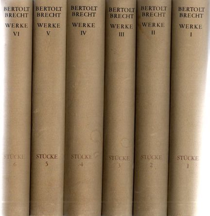 Werke I- VI: Stücke 1-6, Grosse kommentierte Berliner und Frankfurter Ausgabe, hrsg.: Werner Hecht, Jan Knopf, Werner Mittenzwei u. A. - Brecht, Bertolt