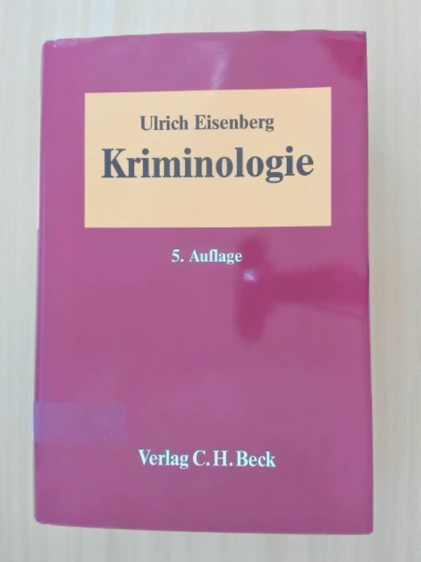 Kriminologie. - Eisenberg, Prof. Dr.Ulrich