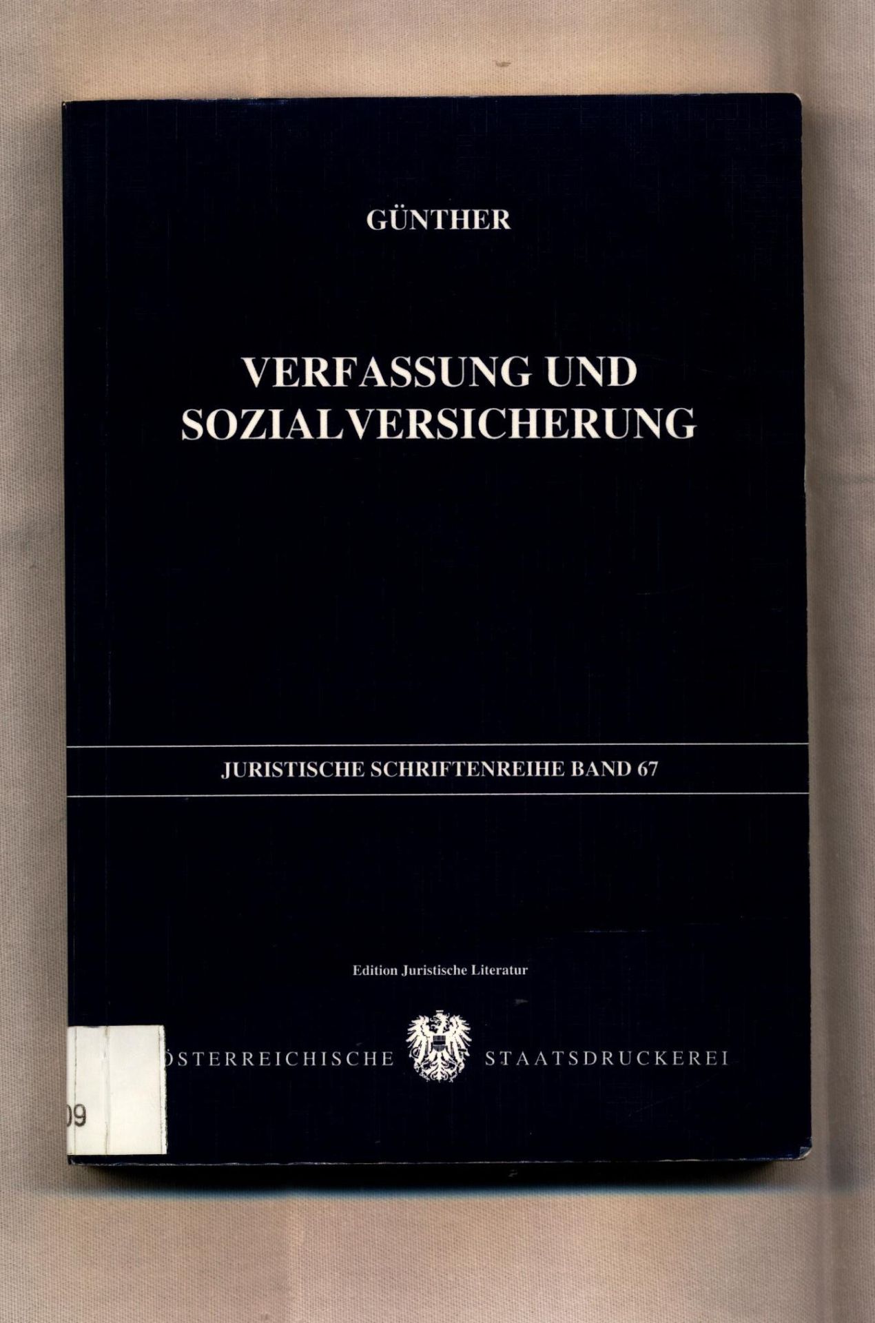 Verfassung und Sozialversicherung - Günther, Stefan
