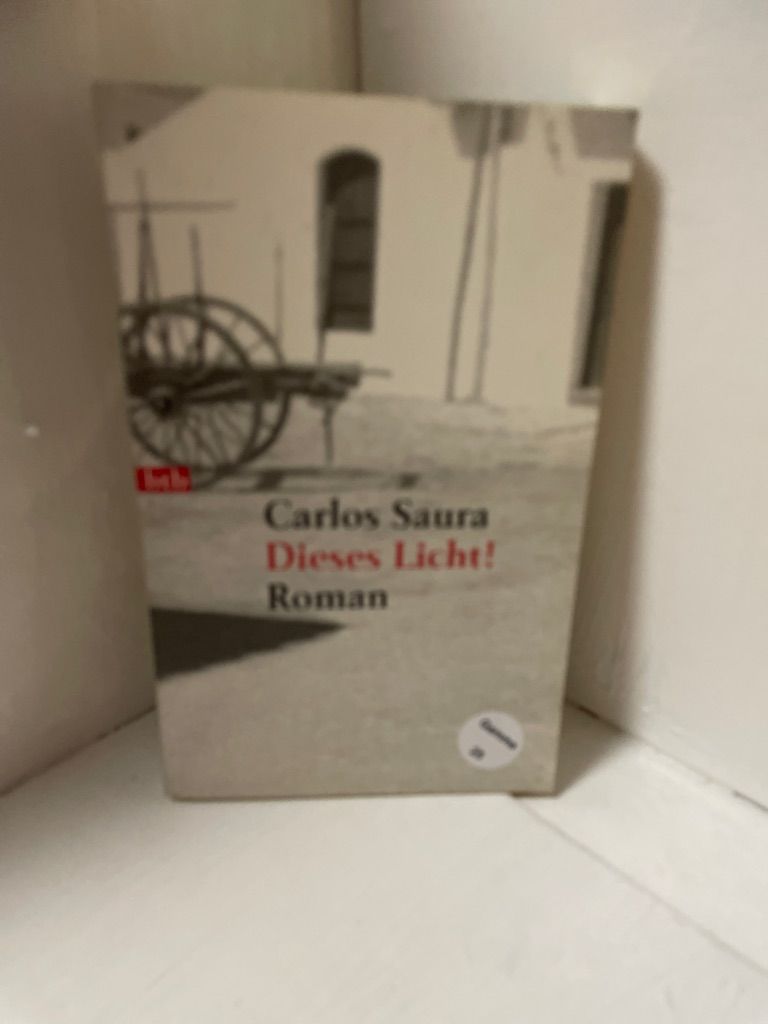 Dieses Licht!: Roman Roman - Saura, Carlos und Karl A Klewer