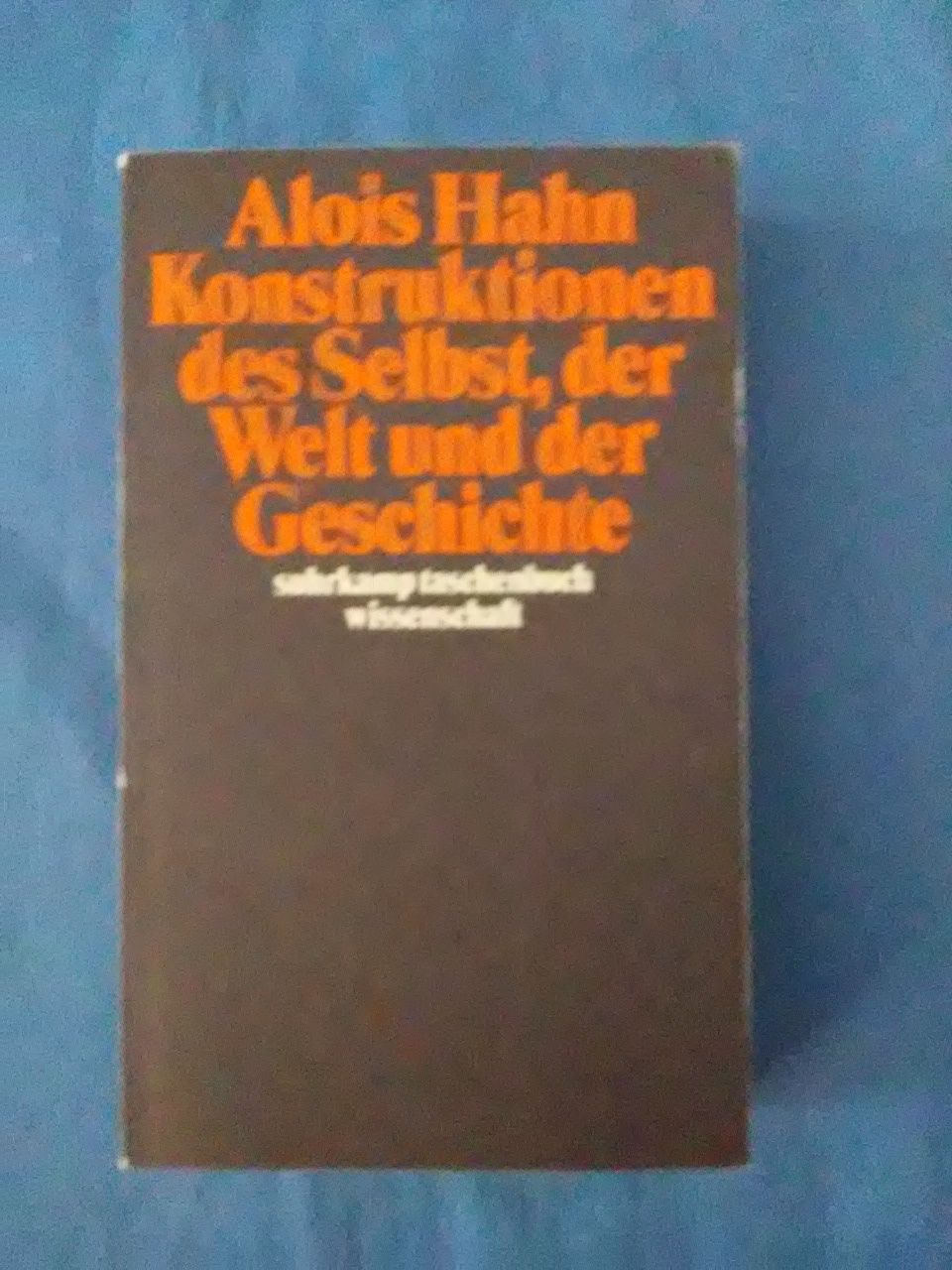 Konstruktionen des Selbst, der Welt und der Geschichte : Aufsätze zur Kultursoziologie. Suhrkamp-Taschenbuch Wissenschaft ; 1505 - Hahn, Alois