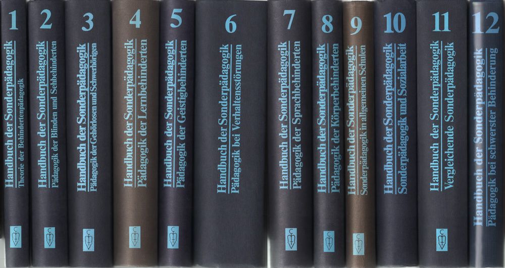 Handbuch der Sonderpädagogik. 12 Bände (alles Erschienene). - Bach et al. (Hrgb.)
