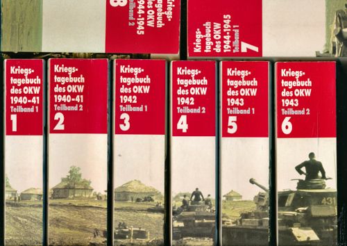 Kriegstagebuch des Oberkommandos der Wehrmacht 1940-1945 - Eine Dokumentation. Sonderausgabe in 8 Bänden (= kompl. Edition). - SCHRAMM, Percy u.a. (Hrg.)