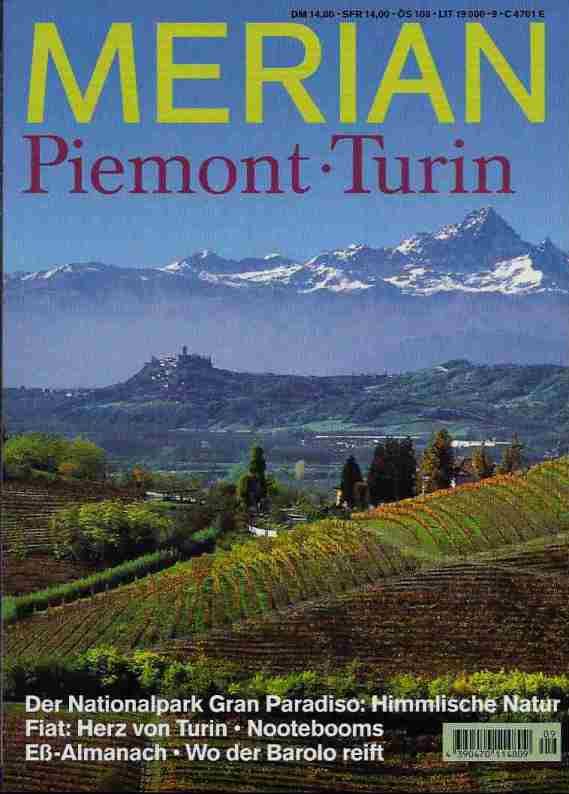 Merian: Piemont - Turin.  52. Jahrgang, Heft 9.