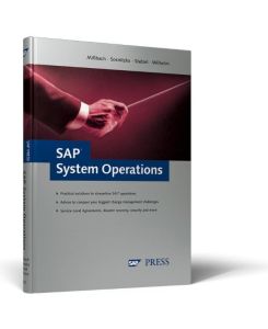 SAP System Operations (SAP PRESS: englisch) [Gebundene Ausgabe] Michael Mißbach (Autor), Ralf Sosnitzka (Autor), Mathias Wilhelm (Autor), Josef Stelzel With system landscapes becoming increasingly more complex, administering them efficiently is proving equally difficult. This unique new book provides you with concepts and practical solutions that will enable you to optimize your SAP operations. Get in-depth information to set up a viable Standard Operation Environment (SOE) for SAP systems, as well as time-saving tips for certification and validation of your system landscape. Plus, benefit from and customize the numerous examples and case studies extracted from the worldwide operations of many large SAP customers. Take advantage of proven solutions, exclusive tips, and practical examples that enable you to better organize your SAP operations. Learn to streamline 24/7 operations, exploit Service Level Agreements (SLAs), conquer change management challenges, and tackle disaster recovery and security concerns with confidence. You`ll also discover expert training recommendations for the management of IT processes. Plus, read about real-world, cross-industry customer insights on the pros and cons of outsourced solutions for your system operation tasks. Although SAP System Operations primarily focuses on SAP systems, you can apply many of the principles found in this indispensable reference book to other ERP and mission-critical software solutions. Highlights Include- Practical guidance on validation and certification regulationsISO 9000, Good IT Practices (GITP) - Exclusive insights on exploiting SLAs - How to set up a viable SOE - Step-by-step instruction to streamline 24/7 operations - Best practices for change management and quality assurance - Understanding the pros and cons of outsourced solutions - Optimizing the structure of your support organization - Expert training recommendations