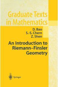 An introduction to Riemann-Finsler geometry.   - Graduate texts in mathematics ; 200