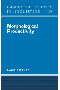 Morphological Productivity.