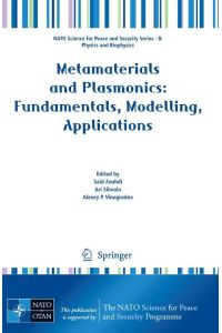 Metamaterials and Plasmonics: Fundamentals, Modelling, Applications
