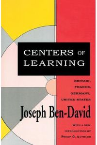 Centers of Learning: Britain, France, Germany, United States.   - (=Foundations of Higher Education).