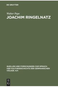 Joachim Ringelnatz. Parodie und Selbstparodie in Leben und Werk. Mit einer Joachim-Ringelnatz-Bibliographie und einem Verzeichnis seiner Briefe.