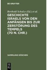 Geschichte Israels von den Anfängen bis zur Zerstörung des Tempels (70 n. Chr. ) (Sammlung Göschen, 2217, Band 2217)