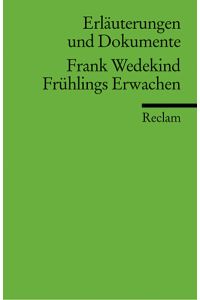 Frank Wedekind, Frühlings Erwachen