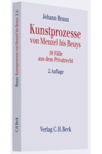 Kunstprozesse von Menzel bis Beuys : 18 Fälle aus dem Privatrecht (so2t)