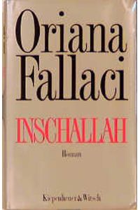 Inschallah.   - Roman. Aus dem Italienischen von Mosche Kahn. Originaltitel: Insciallah.
