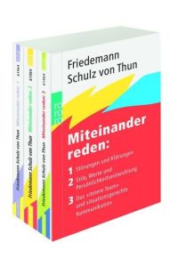 Miteinander reden, 3 Bde. von Friedemann Schulz von Thun (Autor), Friedemann Schulz von Thun (Autor)