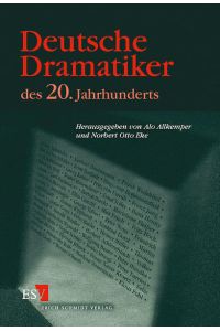 Deutsche Dramatiker des 20. Jahrhunderts.