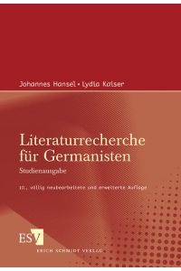 Literaturrecherche für Germanisten.