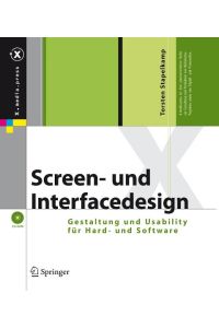 Screen- und Interfacedesign. Gestaltung und Usability für Hard- und Software  - X.media.press