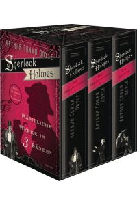 Sherlock Holmes - Sämtliche Werke in drei Bänden- Schuber fehlt!  - 3 Bände