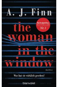 The Woman in the Window - Was hat sie wirklich gesehen? Thriller - bk1927