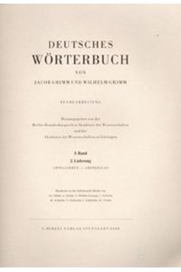 Deutsches Wörterbuch. 3. Band: Lieferung 2 Appellieren - Arzneiglas