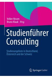 Studienführer Consulting  - Studienangebote in Deutschland, Österreich und der Schweiz