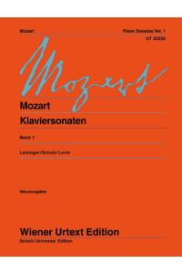 Klaviersonaten: Nach den Quellen. Band 1. Klavier. (Wiener Urtext Edition, Band 1)