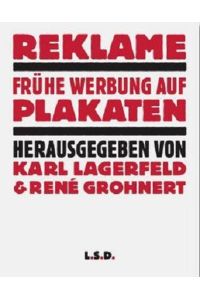 Reklame. Frühe Werbung auf Plakaten. 5 Bände in exclusiver Holzbox.   - Aus der Plakatsammlung Karl Lagerfeld.