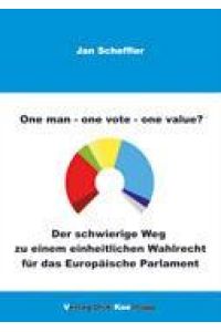 One man - one vote - one value?  - Der schwierige Weg zu einem einheitlichen Wahlrecht für das Europäische Parlament.