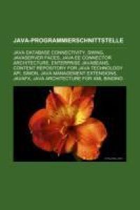 Java-Programmierschnittstelle - Java Database Connectivity, Swing, JavaServer Faces, Java EE Connector Architecture, Enterprise JavaBeans, Content Repository for Java Technology API, SIMON, Java Management Extensions, JavaFX, Java Architecture for XML Binding