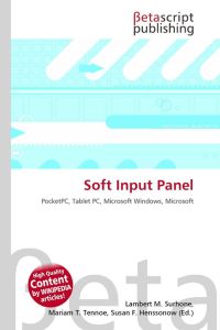 Soft Input Panel - PocketPC, Tablet PC, Microsoft Windows, Microsoft