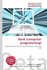 Rank (computer programming) - Computer Programming, Array Data Structure, Array Data Type